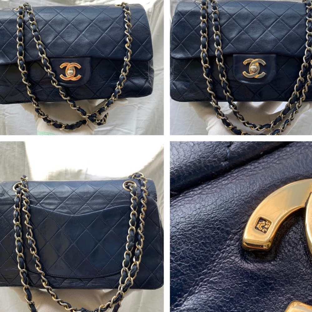 100% authentic Chanel double flap bag